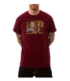 Black Scale Mens The Old Glory Graphic T-Shirt burgundy S