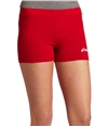 ASICS Womens Low-Cut Performance Athletic Workout Shorts red M