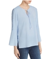 Le Gali Womens Bevin Pullover Blouse blue M