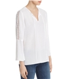 Le Gali Womens Bevin Pullover Blouse white L