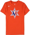 Nike Mens NBA Logo Dri-Fit Graphic T-Shirt orange M