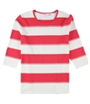 Calvin Klein Womens Striped Pullover Sweater pinkwht 0X