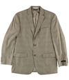 Marc New York Mens Glen-Plaid Two Button Blazer Jacket tanbrown 40