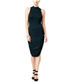 Chelsea Sky Womens Solid Bodycon Dress evg L