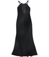 Calvin Klein Womens Open Back Gown Dress black 6