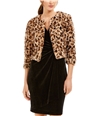 Calvin Klein Womens Faux Fur Shrug Sweater, TW2