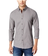 Michael Kors Mens Printed Button Up Shirt slategray XL