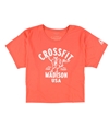 Reebok Womens CrossFit Madison USA Graphic T-Shirt coral M