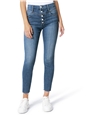 Joe's Womens Flawless Cropped Curvy Skinny Fit Jeans blue 28x27