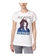 Hybrid Womens AC/DC '76 Tour Graphic T-Shirt white S