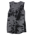 Hometown Heroes Womens Flash Tie-Dye Muscle Tank Top gray XS