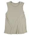 Mouchette Womens Solid Raw Edges Tank Top