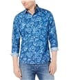 Michael Kors Mens Peace Button Up Shirt marineblue M