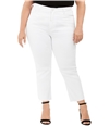 Celebrity Pink Womens The Iconic Mom Stretch Jeans white 18W/27