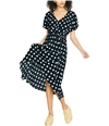 Sanctuary Clothing Womens Polka-Dot Wrap Dress black XXS