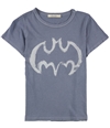 Junk Food Womens Batman Logo Graphic T-Shirt blue XS