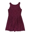Speechless Womens Lace Fit & Flare Dress, TW1