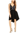 Speechless Womens Sparkle Fit & Flare Dress
