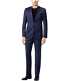 DKNY Mens Slim-Fit Tonal Plaid Two Button Formal Suit blue 40x30