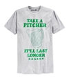 Mighty Fine Mens St. Patrick's Pitcher Graphic T-Shirt