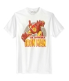 Mighty Fine Mens Iron Man Swoop Graphic T-Shirt