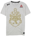 Reebok Mens UFC 220 Boston Fight For Honor Graphic T-Shirt ltgray S