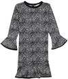 Michael Kors Womens Two Tone Tunic Dress blkwht M