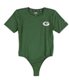 DKNY Womens Green Bay Packers Bodysuit Jumpsuit pac S