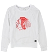 DKNY Womens Chicago Blackhawks Mesh Graphic T-Shirt chw S