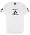 Adidas Mens Team Issue Sport Graphic T-Shirt whiteblack M