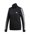 Adidas Womens Three Stripe Track Jacket Sweatshirt black XS