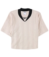 Reebok Womens Textured Crop Basic T-Shirt pink M