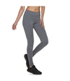 Reebok Womens Solid Compression Athletic Pants gray L/26