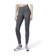 Reebok Womens Lux High Rise Compression Athletic Pants dkgray 1X/16Wx27