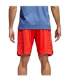 Adidas Mens Axis Knit 3-Stripe Athletic Workout Shorts red S