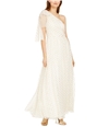 Eliza J Womens Glitter Polka Dot Asymmetrical Dress natural 14