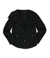 Apt. 9 Womens Pleated Shirt Jacket blacktie S