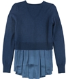 Elie Tahari Womens Deangelo Pullover Sweater navy XS