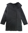 Eileen Fisher Womens Solid Coat black XS
