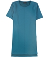 Eileen Fisher Womens Solid Tunic Blouse blue PM