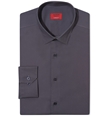 Alfani Mens Stretch Button Up Dress Shirt darkgrey 14-14.5
