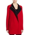 Finity Womens Two Tone Pea Coat red M