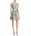 Finity Womens Casual Fit & Flare Dress floral 8
