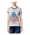 Mighty Fine Womens The Avengers Graphic T-Shirt htgreyblack XS