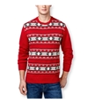 Weatherproof Mens Vintage Fair Isle Shawl Sweater tartanred S