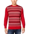 Weatherproof Mens Vintage Fair Isle Knit Sweater red M