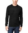 Weatherproof Mens Textured Striped Pullover Sweater black XL