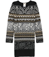 Fuzzi Womens Knit Sweater Dress smokegrey M