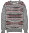 Weatherproof Mens Fair Isle Stripe Knit Sweater blackmarl S