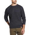 Weatherproof Mens Mixed Stitch Knit Sweater indigoheather 2XL